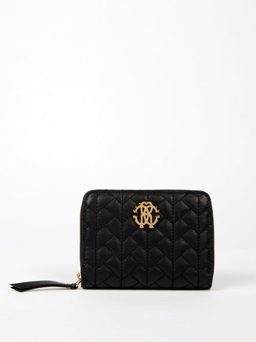 Black Nappa Quilted Wallet