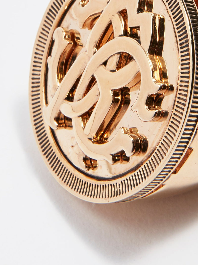 Gold RC Monogram Ring