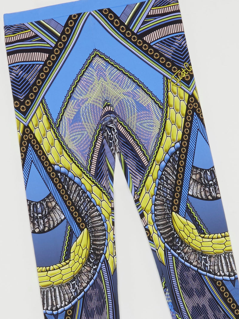 Pattern Print Waistband Trousers