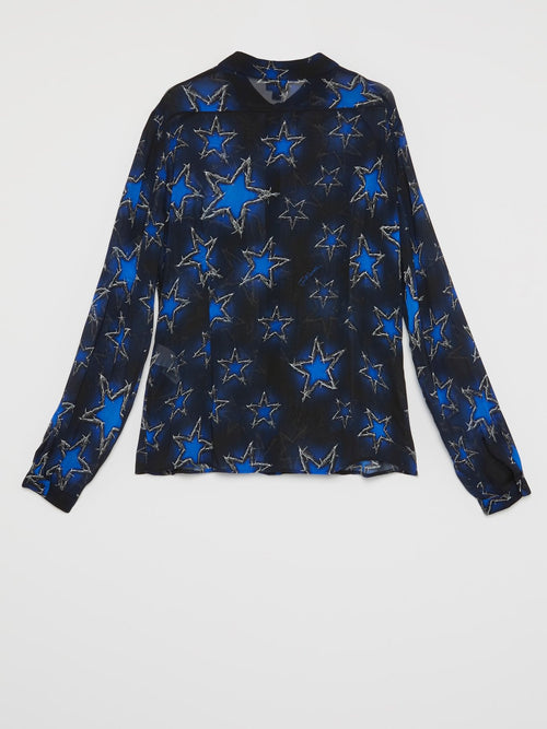 Рубашка с синими звездами