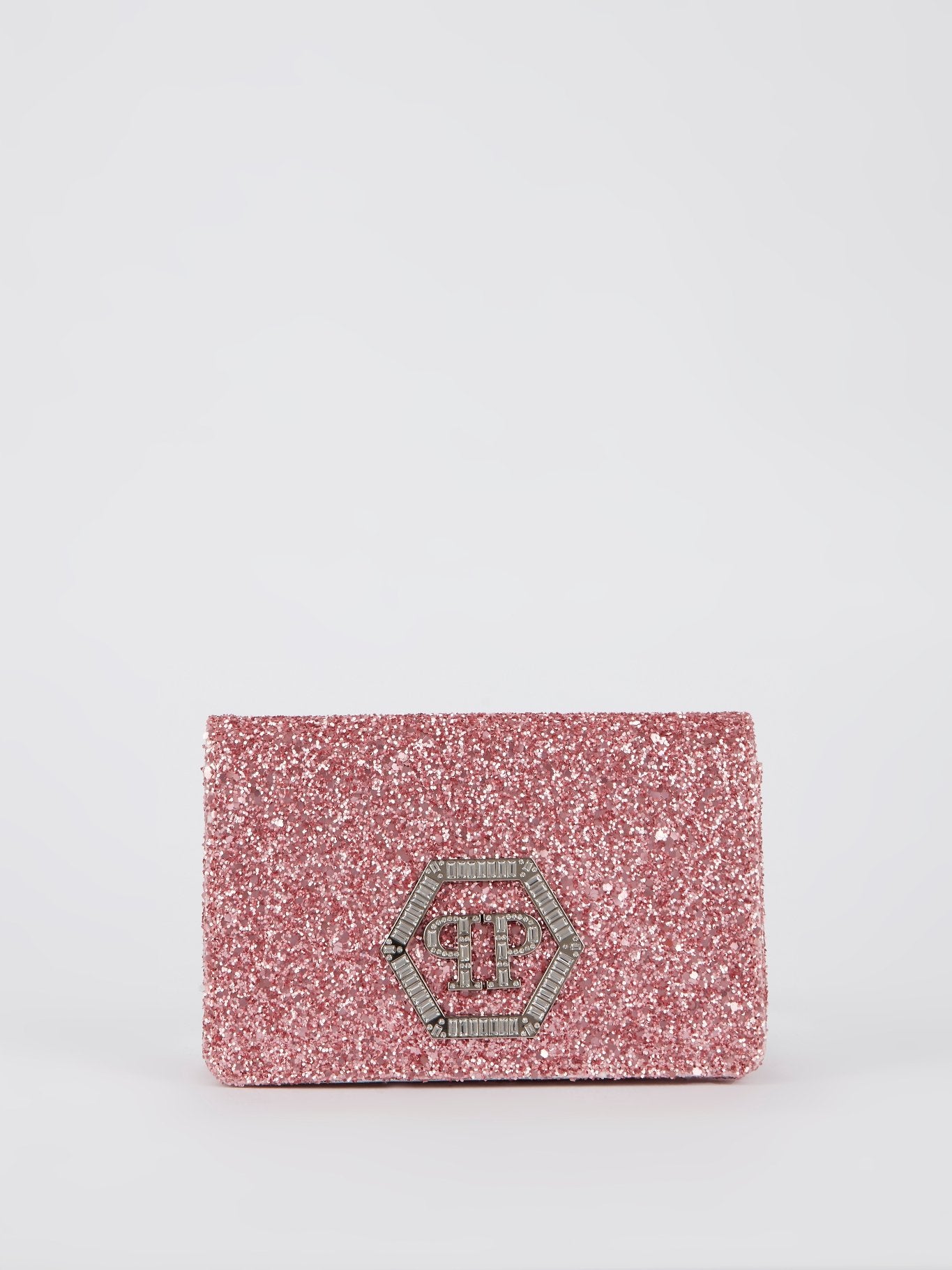 Pink Crystal Monogram Belt Bag