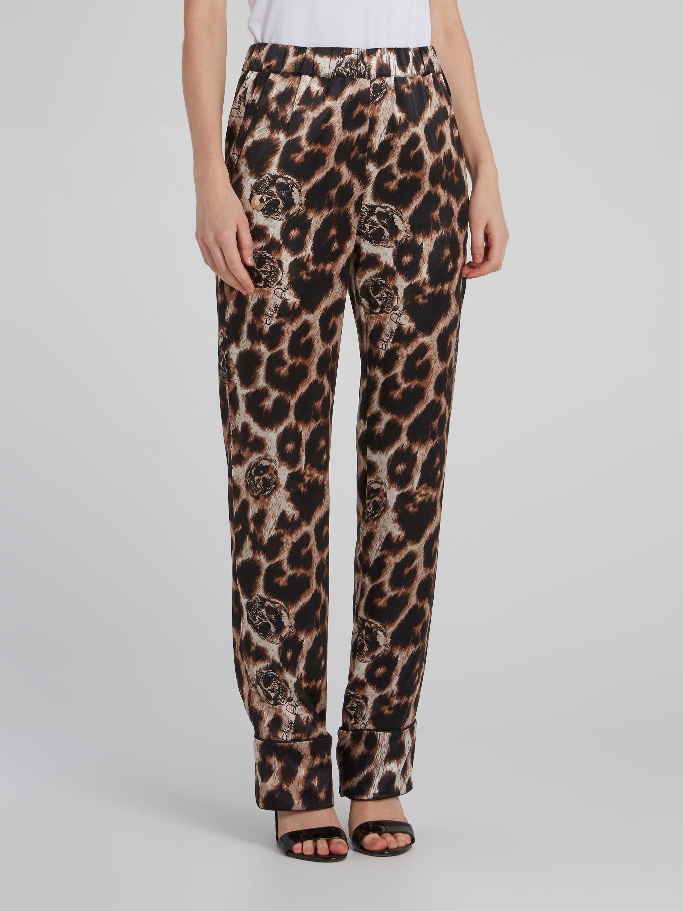 Leopard Print Silk Twin Set