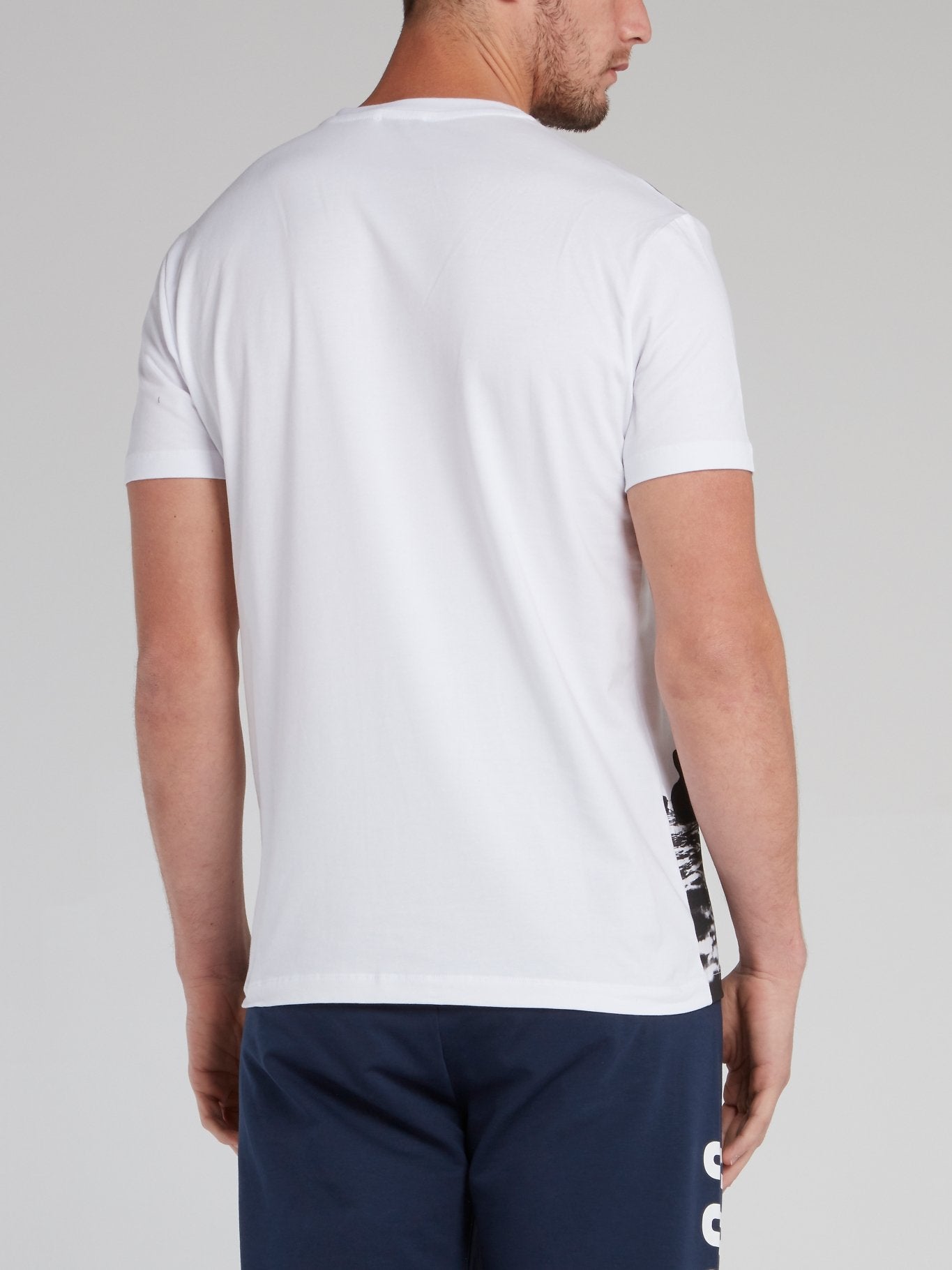 White Printed Crewneck T-Shirt