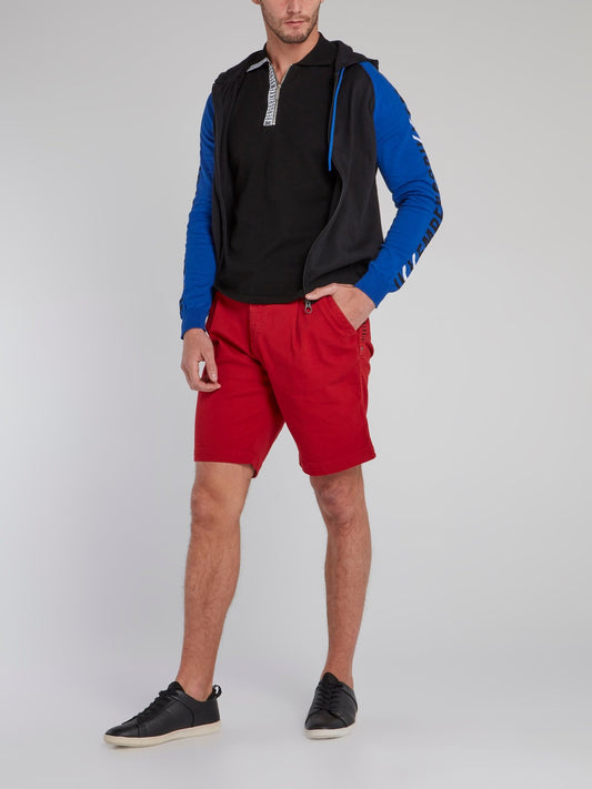 Red Chino Bermuda Shorts