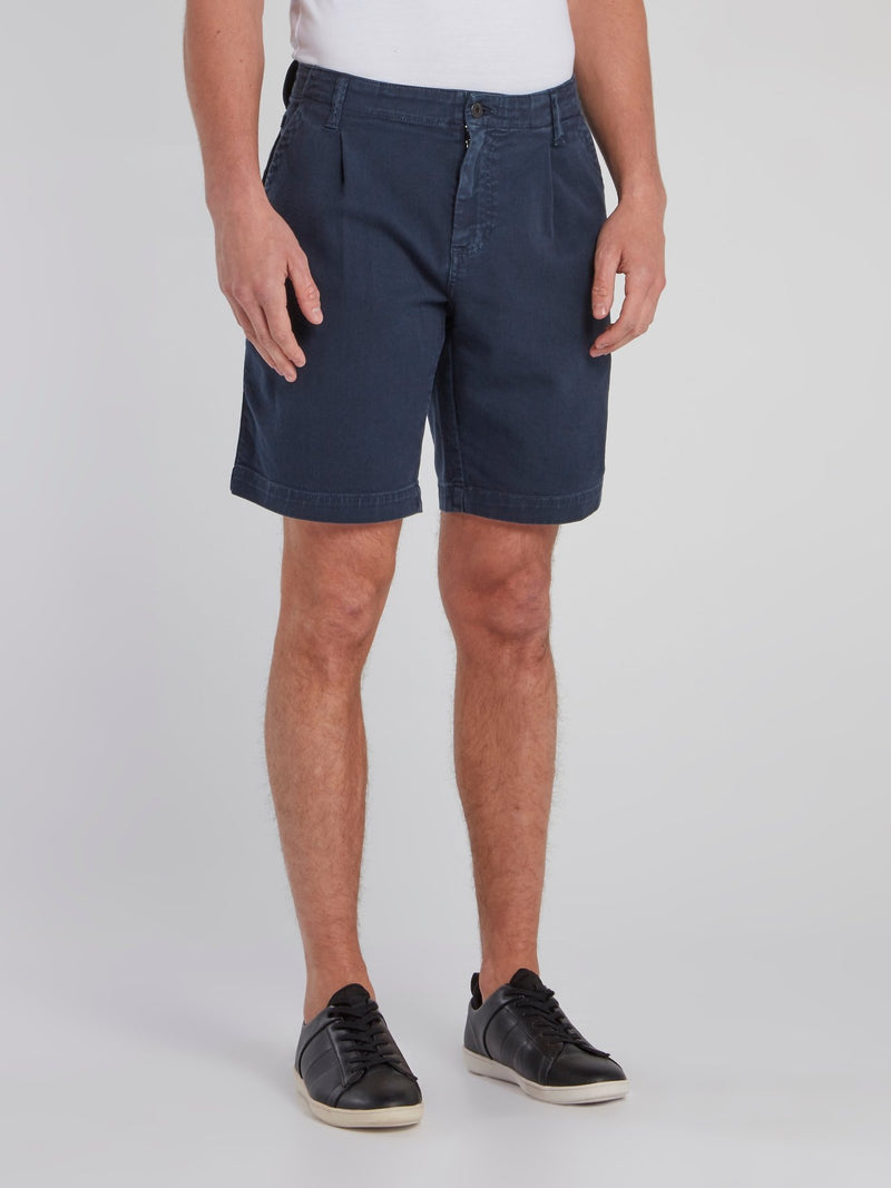 Navy Chino Bermuda Shorts