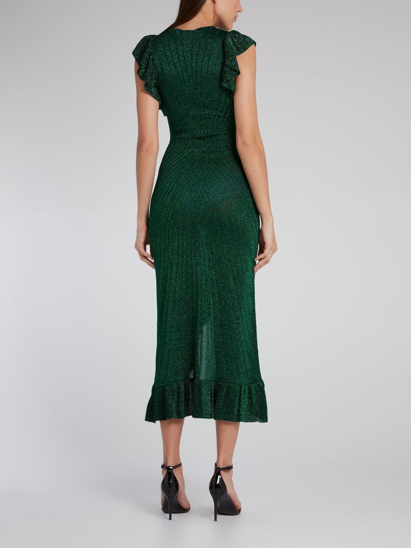 Metallic Ribbed Knit Dress Metallic Ribbed Knit Dress