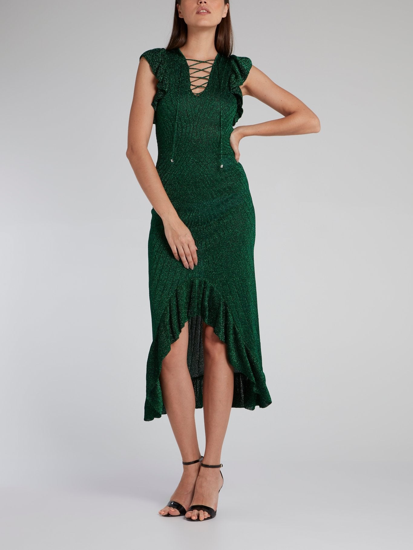 Metallic Ribbed Knit Dress Metallic Ribbed Knit Dress