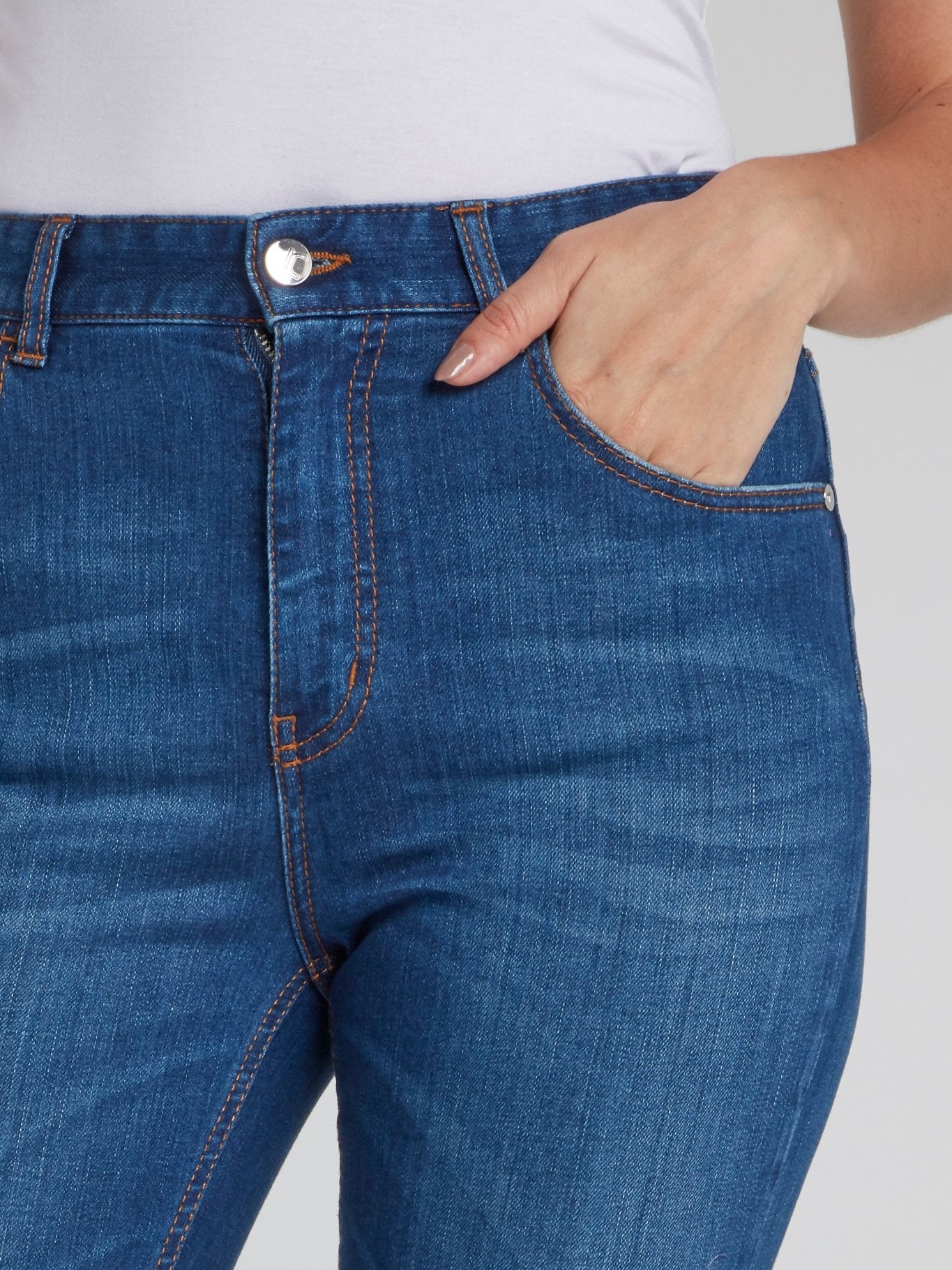 Blue Capri Denim Jeans