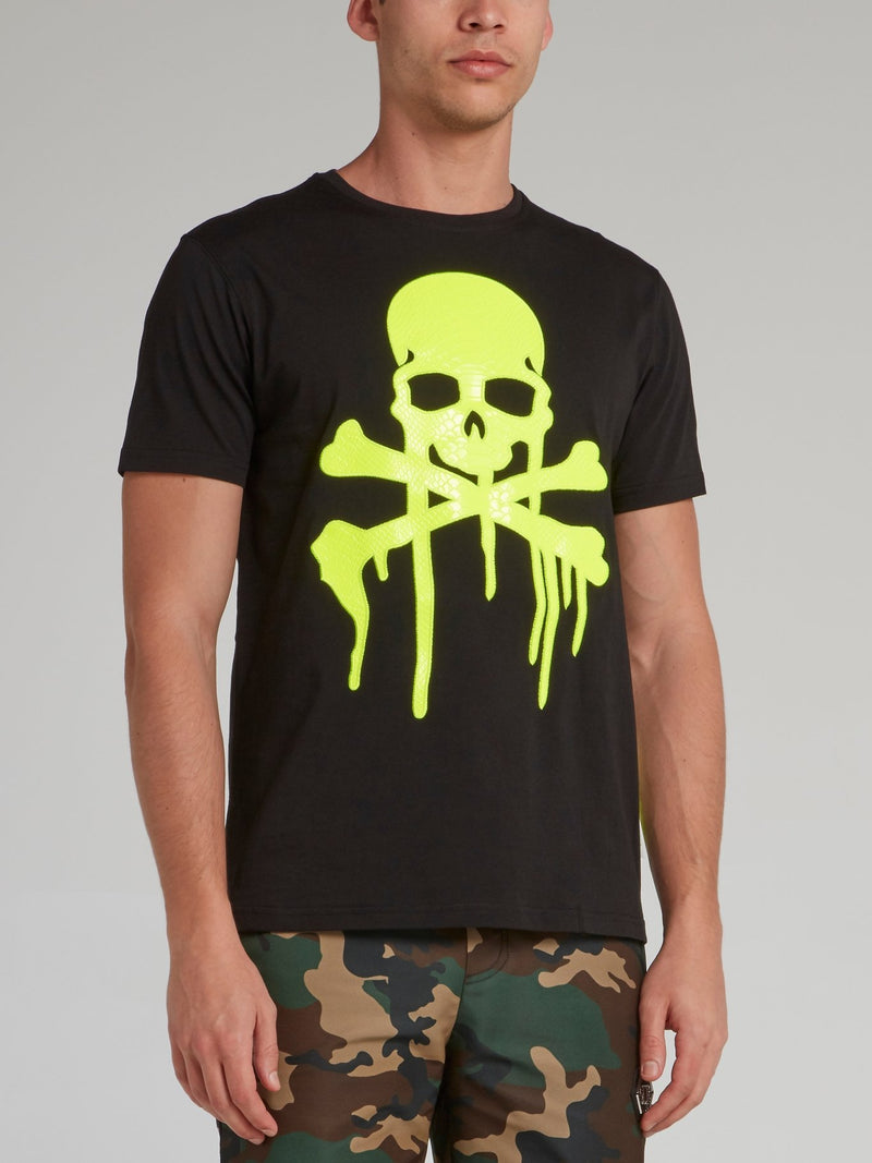 Black Dripping Skull T-Shirt