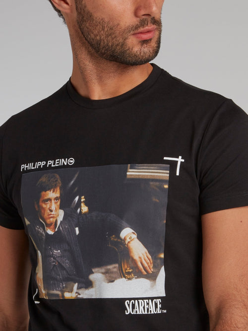 Scarface Black Printed T-Shirt