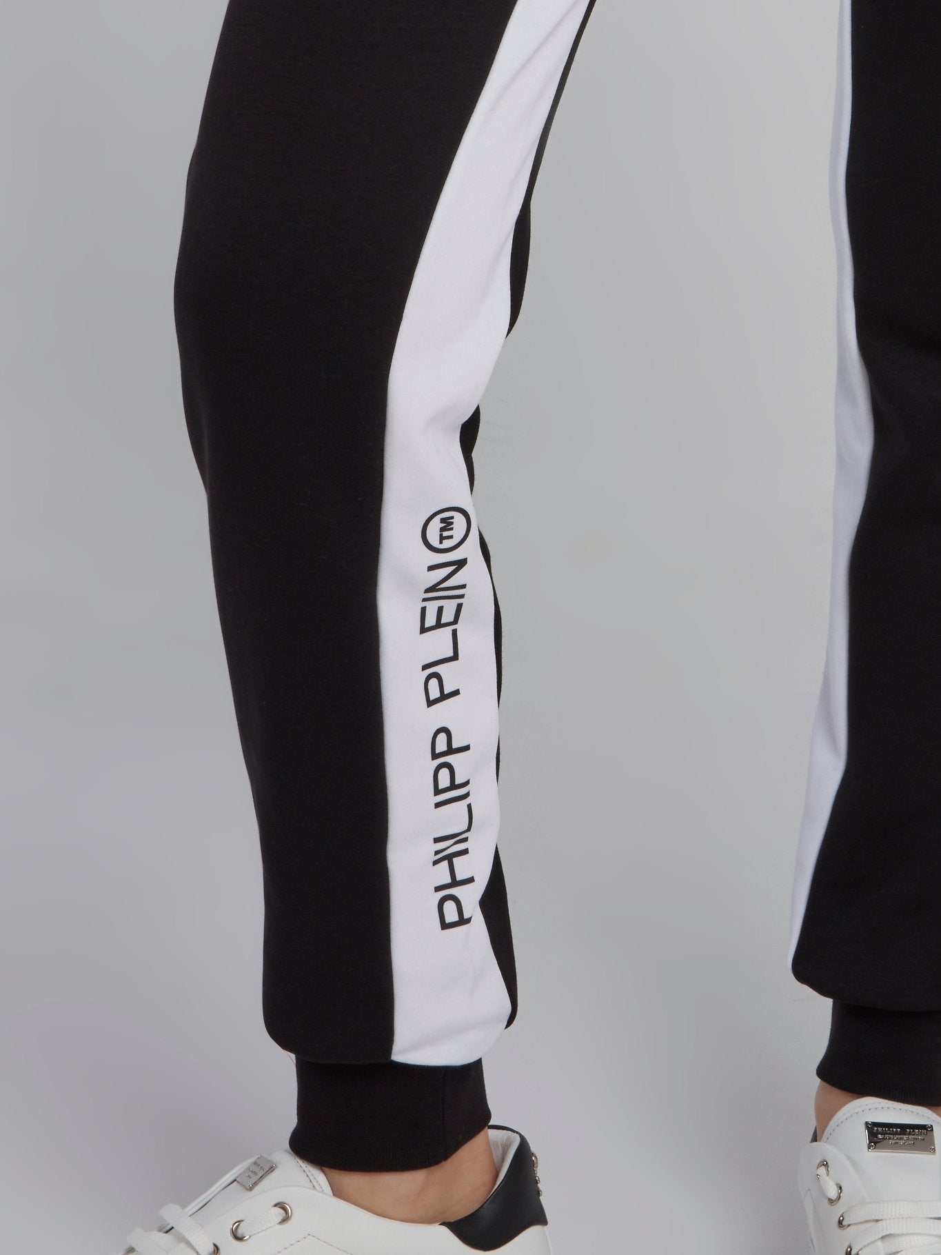 Black Contrast Drawstring Active Trousers