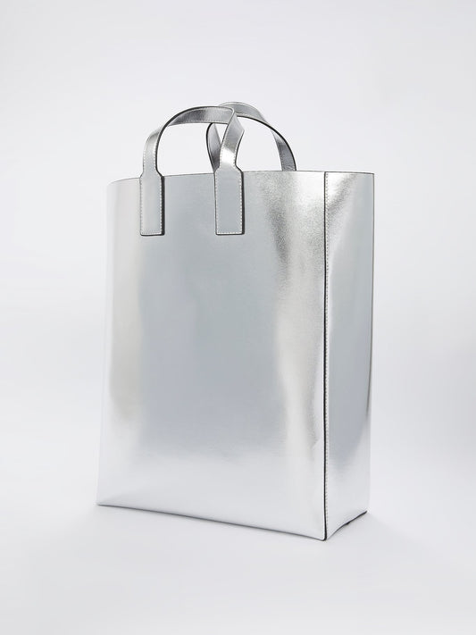 Metallic Logo Tote Bag