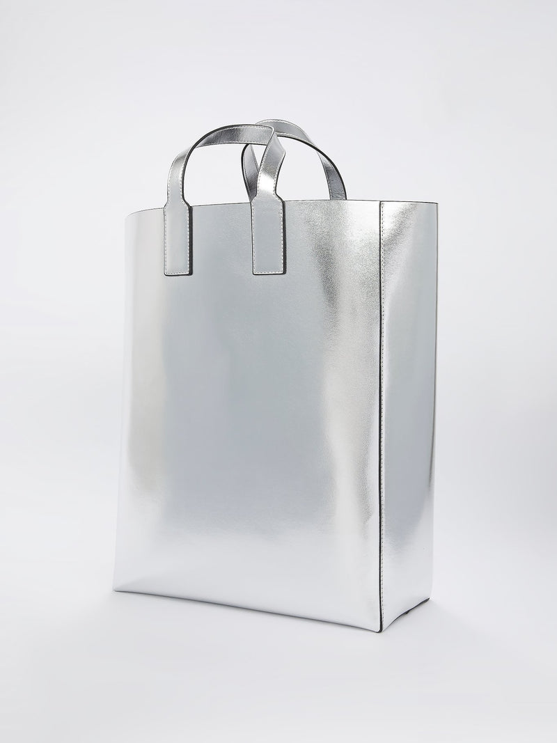 Metallic Logo Tote Bag