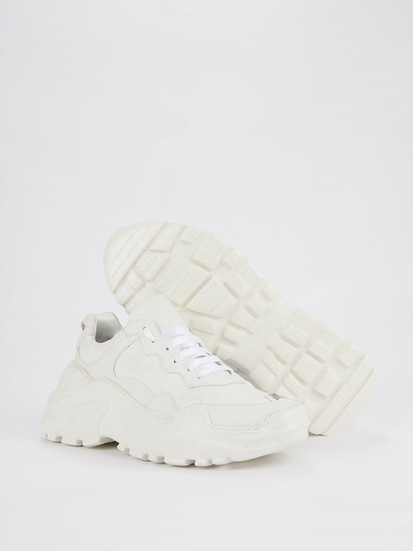 White Crystal Runner Sneakers