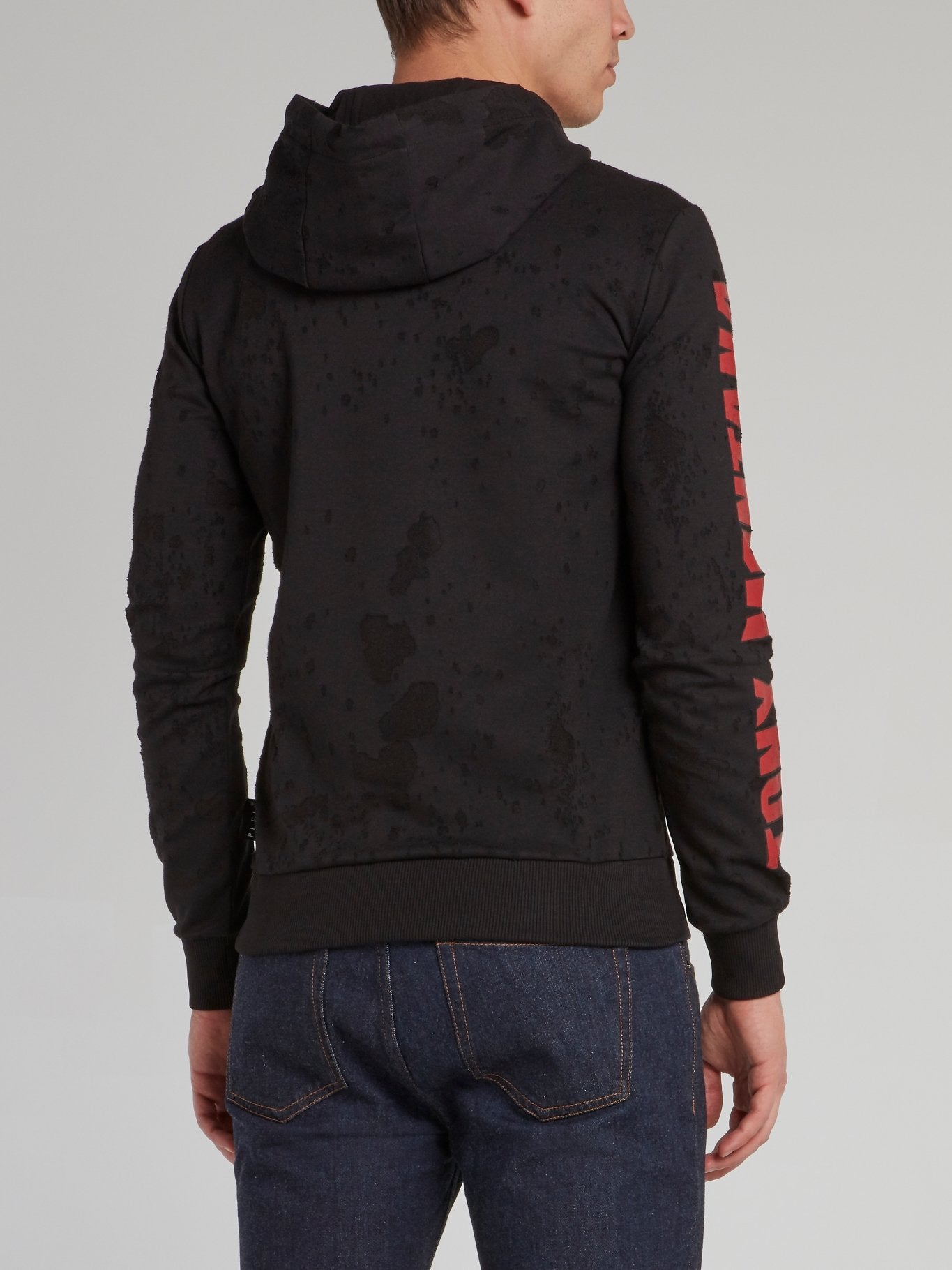 Scarface Black Distressed Graphic Sweatshirt