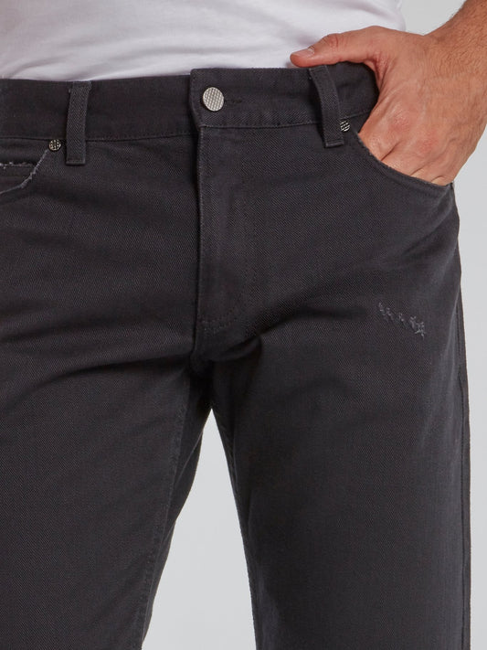 Charcoal Denim Tunnel Trousers