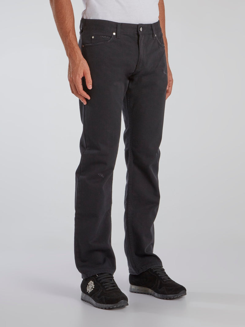 Charcoal Denim Tunnel Trousers