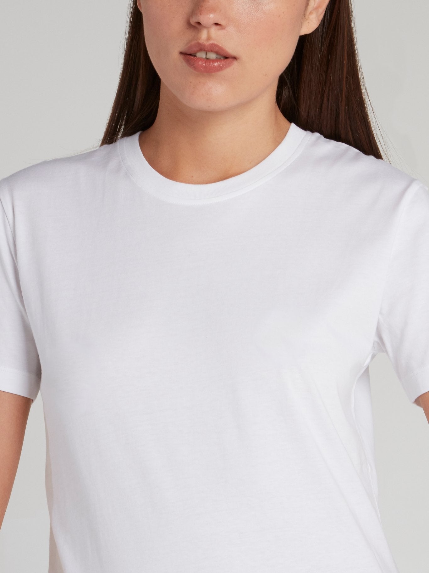 White Rear Logo Tape T-Shirt