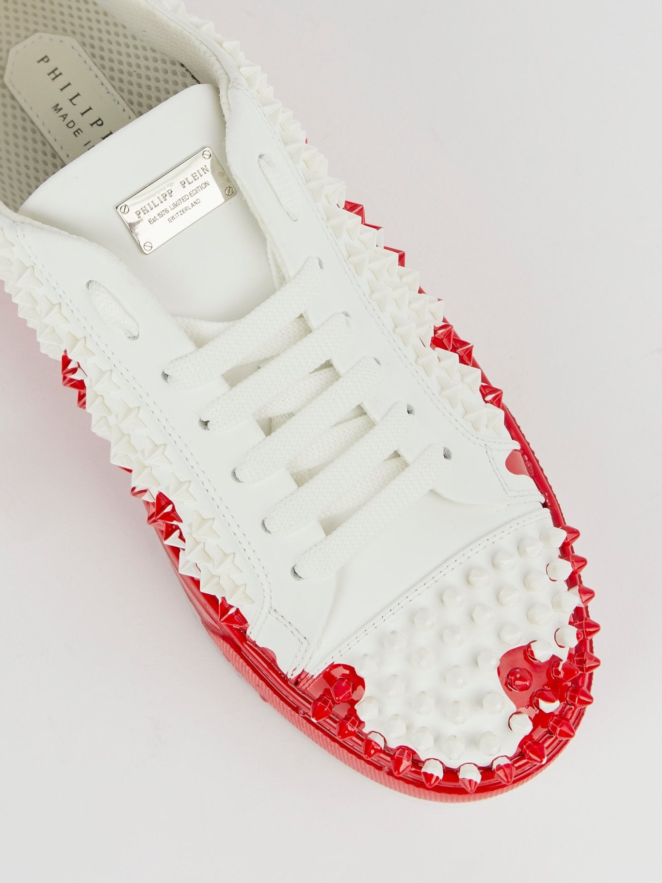 Jackie Red Drip Star Detailed Sneakers