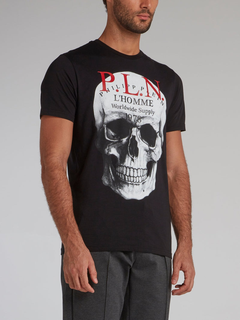 Black Skull Graphic T-Shirt