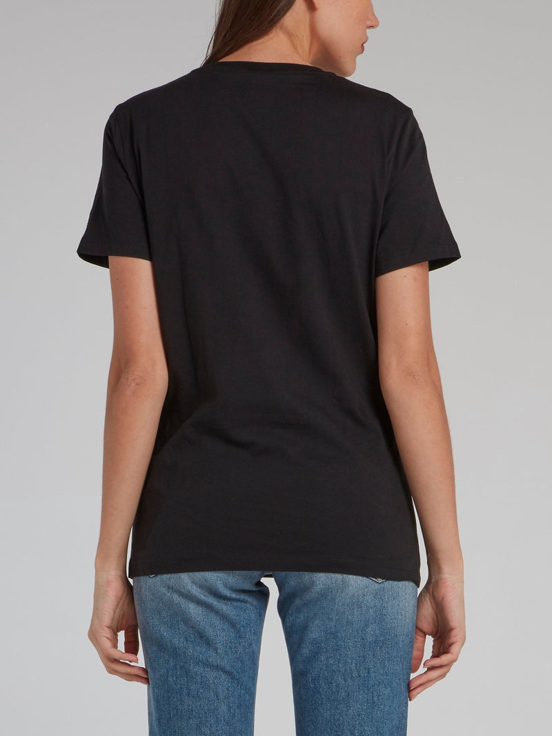 Black Multi-Stud Monogram T-Shirt