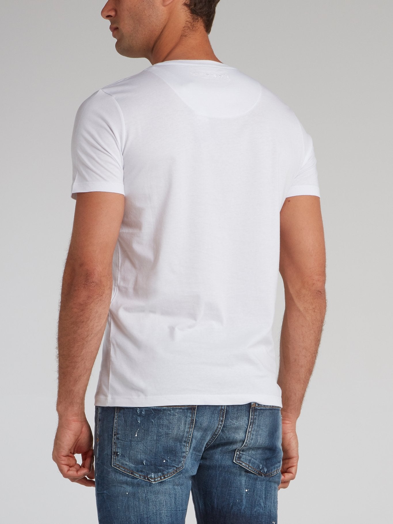 Huberto White Graphic Print T-Shirt
