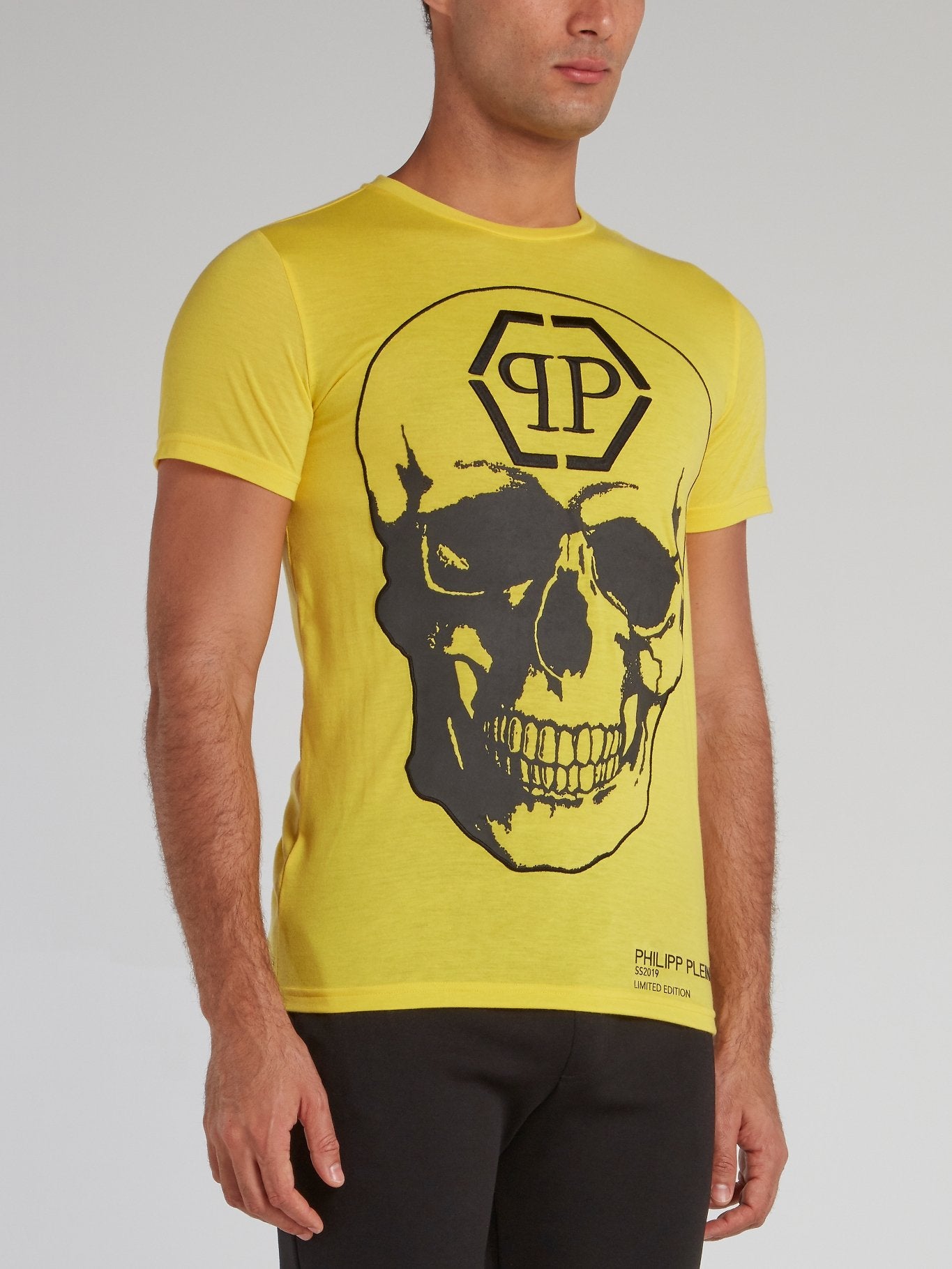 Yellow Monogram Skull T-Shirt