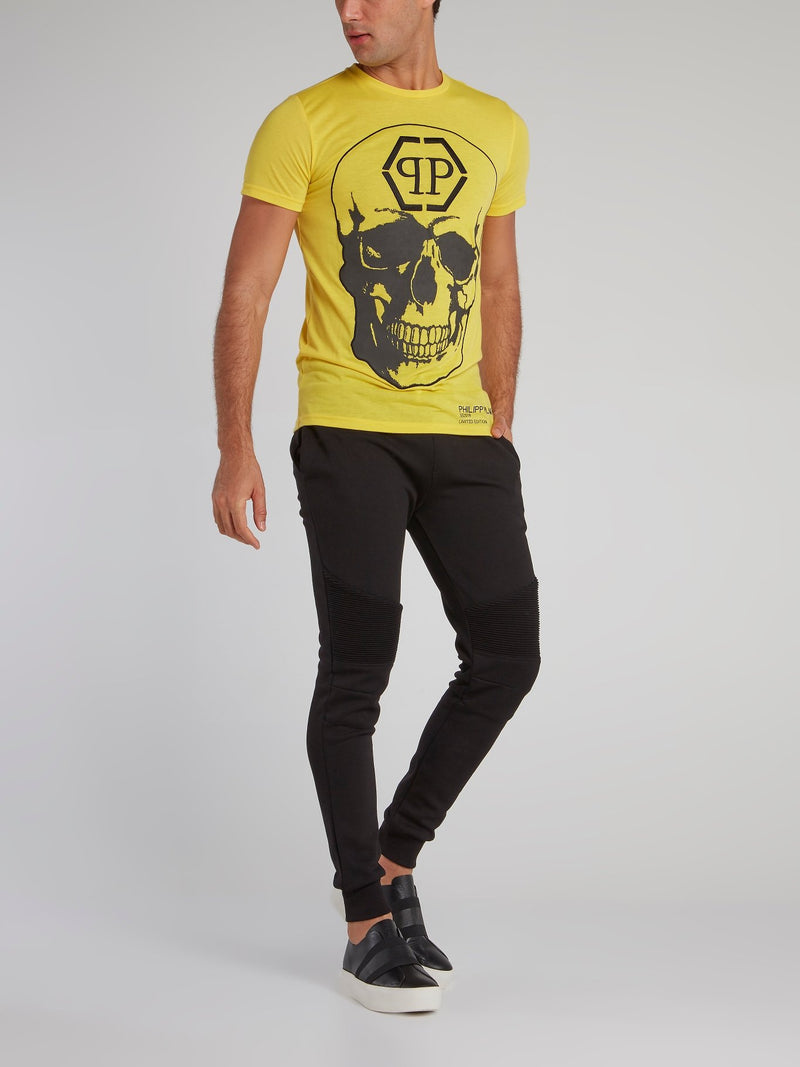 Yellow Monogram Skull T-Shirt
