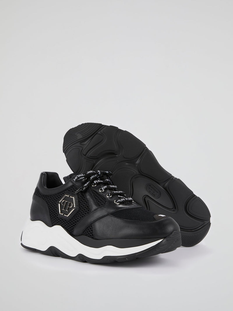 Black Chunky Sole Trainers