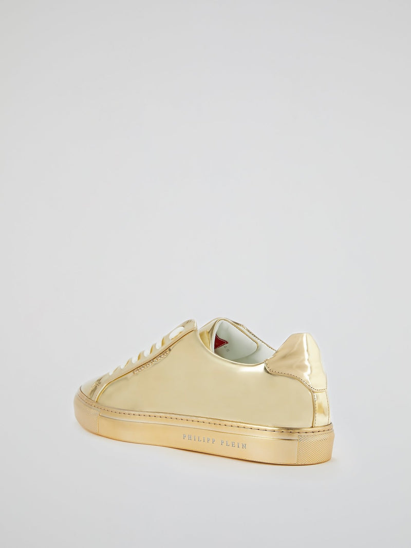Gold Statement Low Top Sneakers