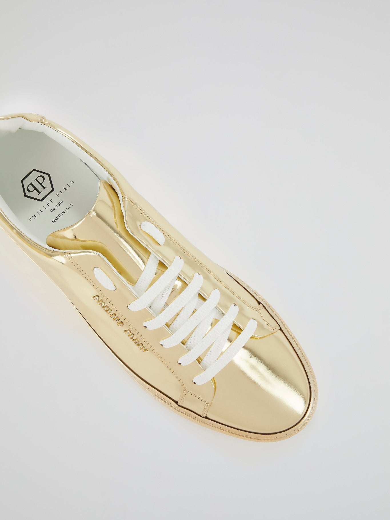 Gold Statement Low Top Sneakers