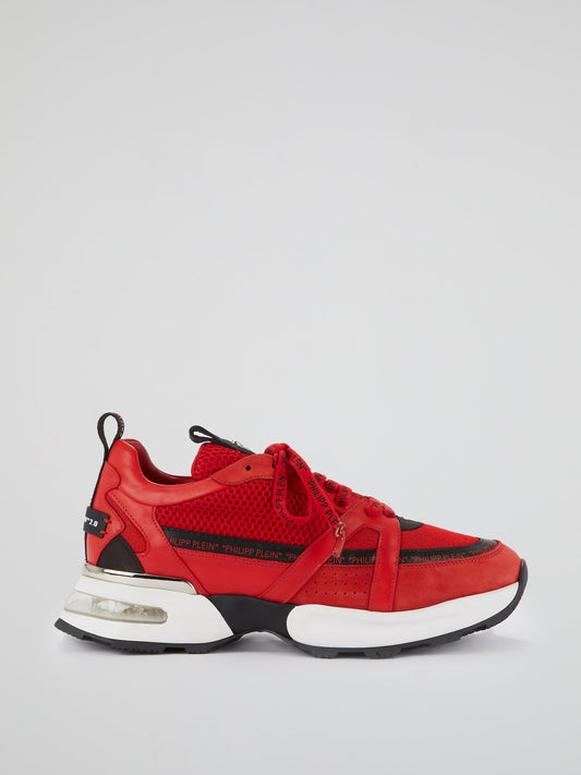 Red Logo Trim Trainers