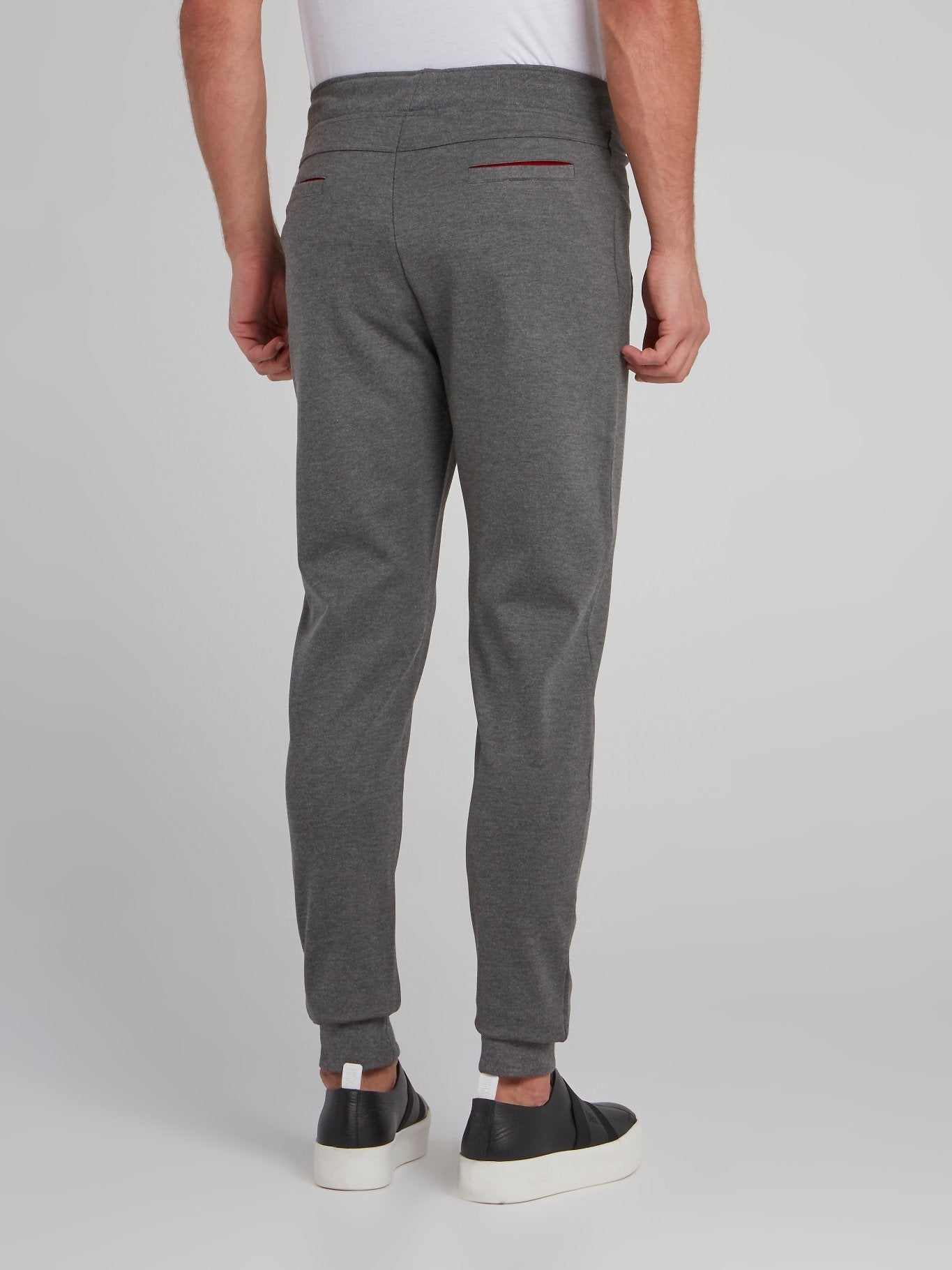 Grey Front Pocket Track Pants
