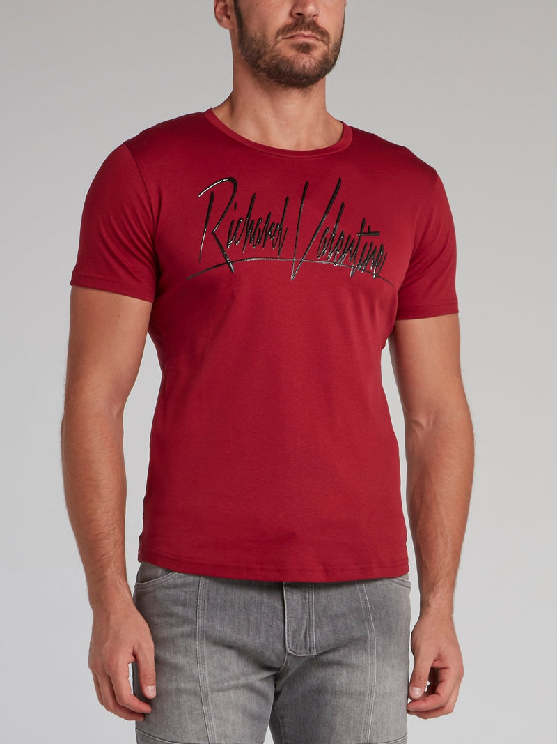 Axel Red Signature Logo T-Shirt