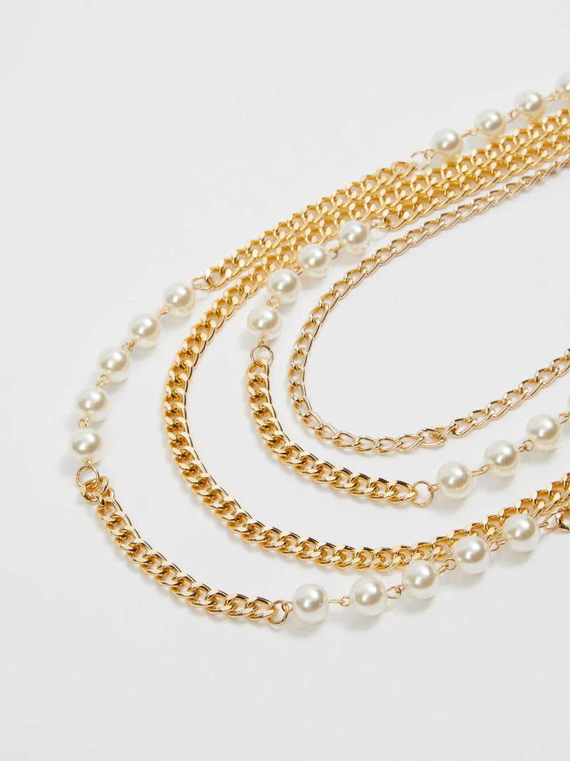 Gold Multi-Chain Necklace