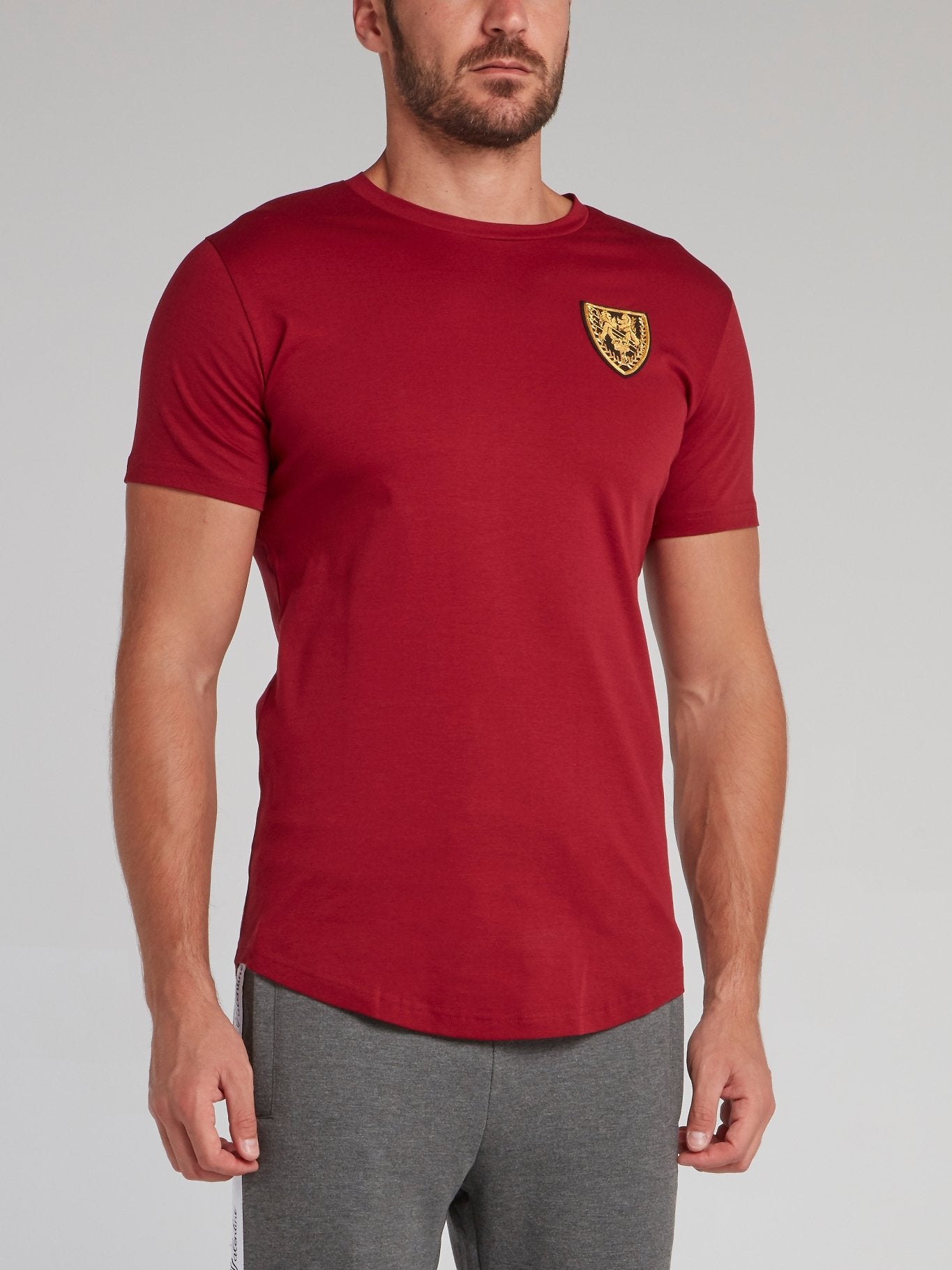 Stonebridge Red Appliquéd Crewneck T-Shirt