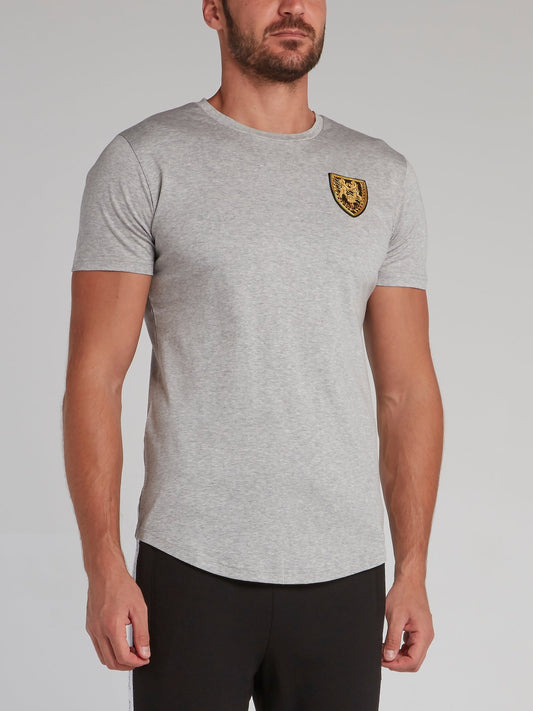 Stonebridge Grey Appliquéd Crewneck T-Shirt