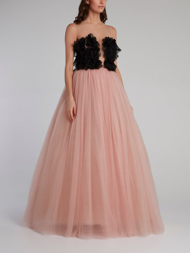Pink Tulle Ball Gown
