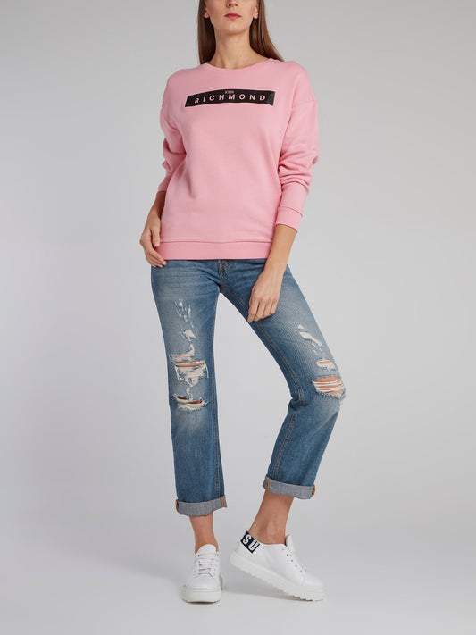 Gemuno Pink Logo Sweatshirt