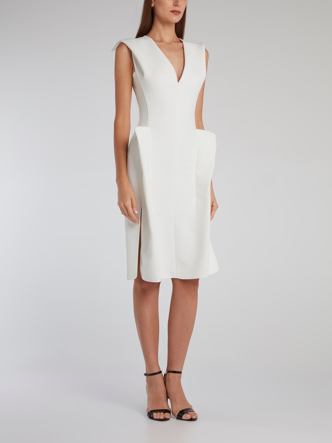 White Diamond Cut Cocktail Dress – Maison-B-More Global Store