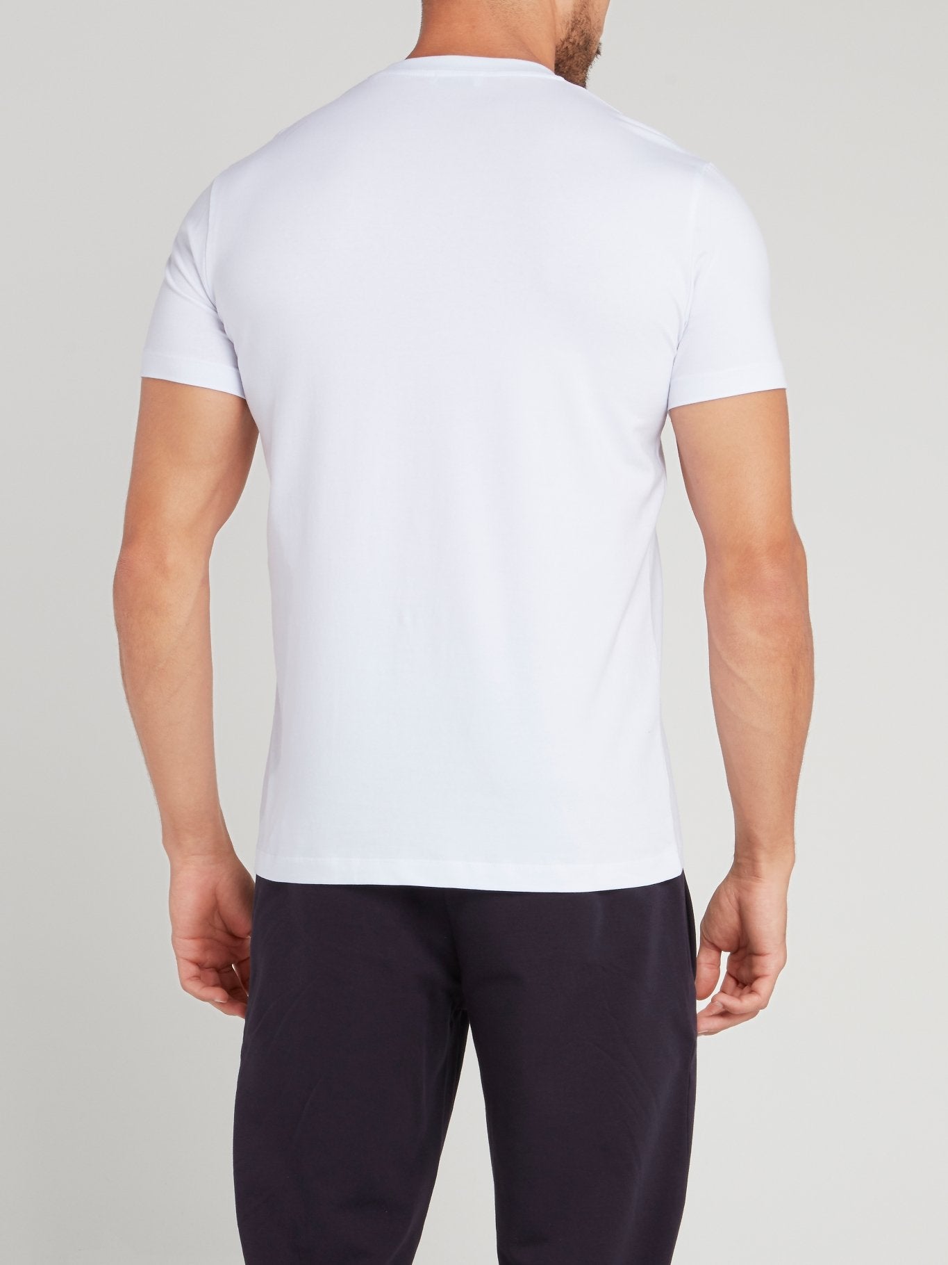 White Logo Chevron T-Shirt