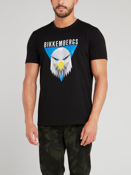 Black Eagle Print T-Shirt
