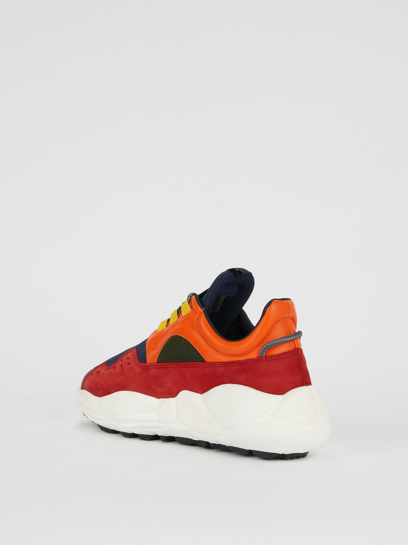 Colour Block Chunky Sole Trainers