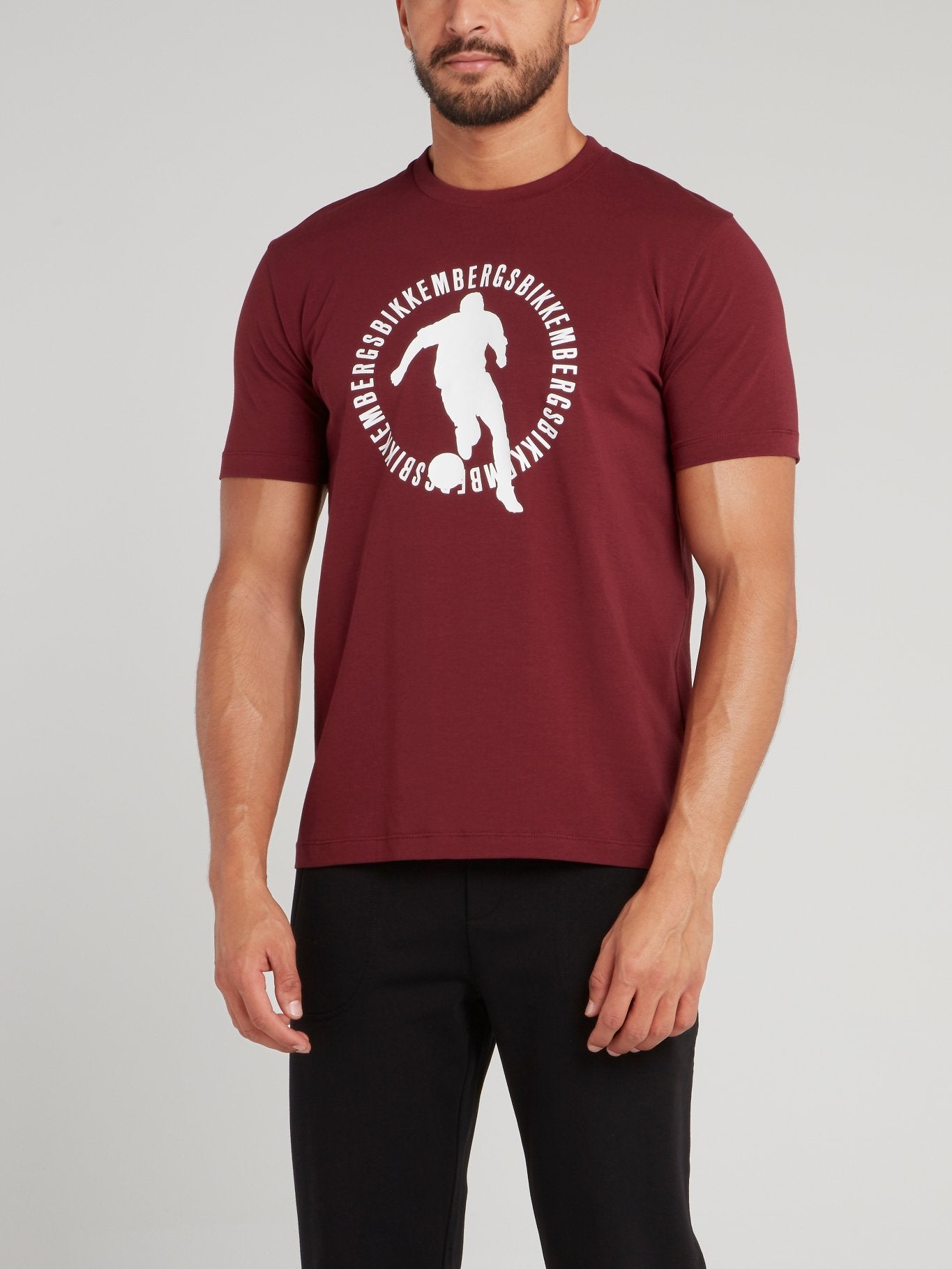 Burgundy Sport Logo T-Shirt
