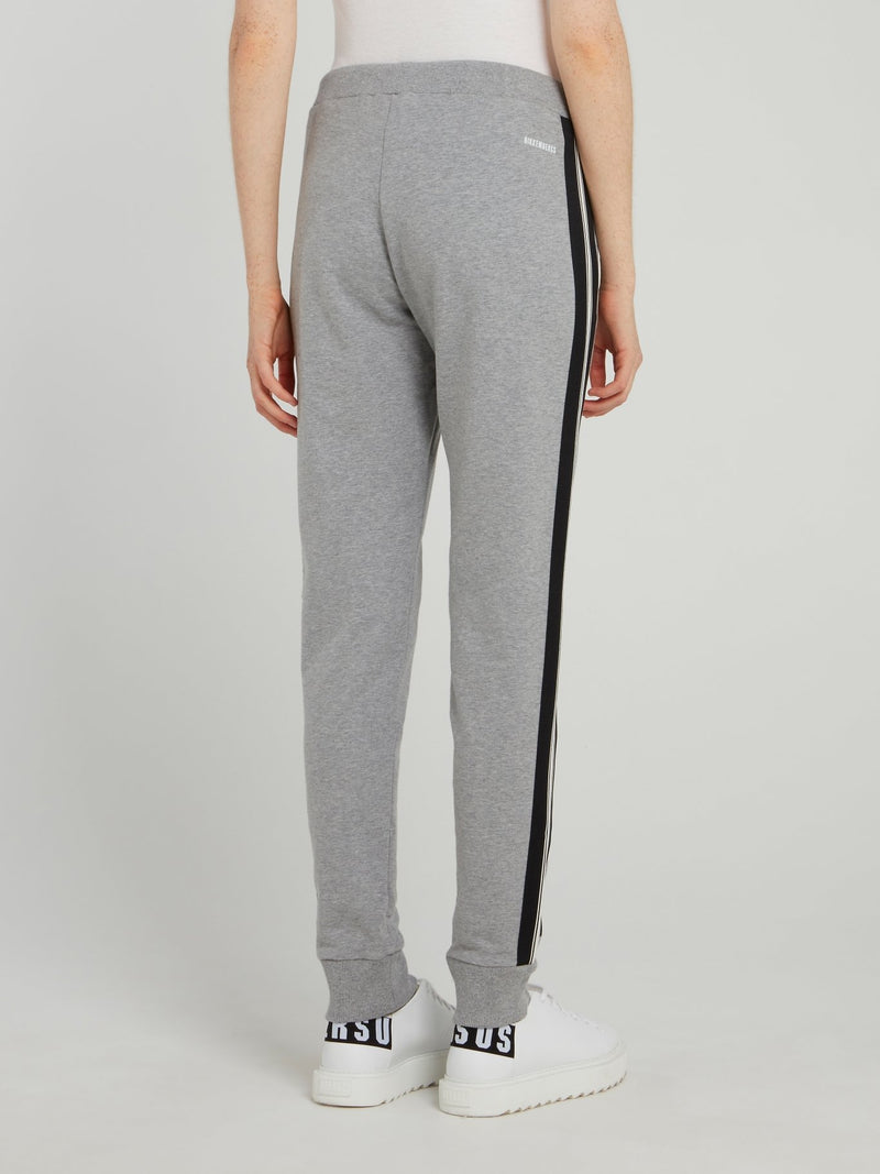 Grey Drawstring Fleece Sweatpants