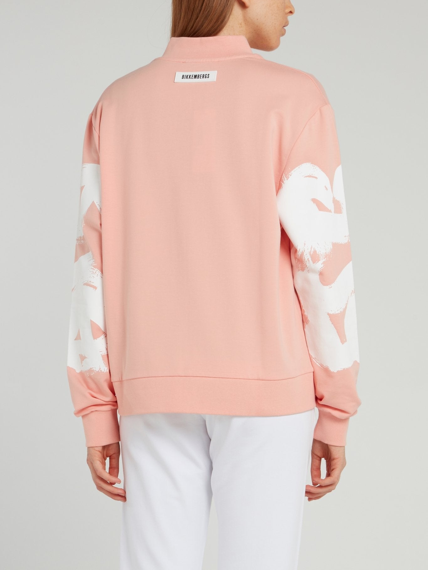 Pink Paint Print Sweatshirt