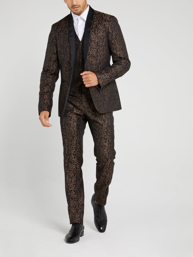 Snake Print Suit Trousers