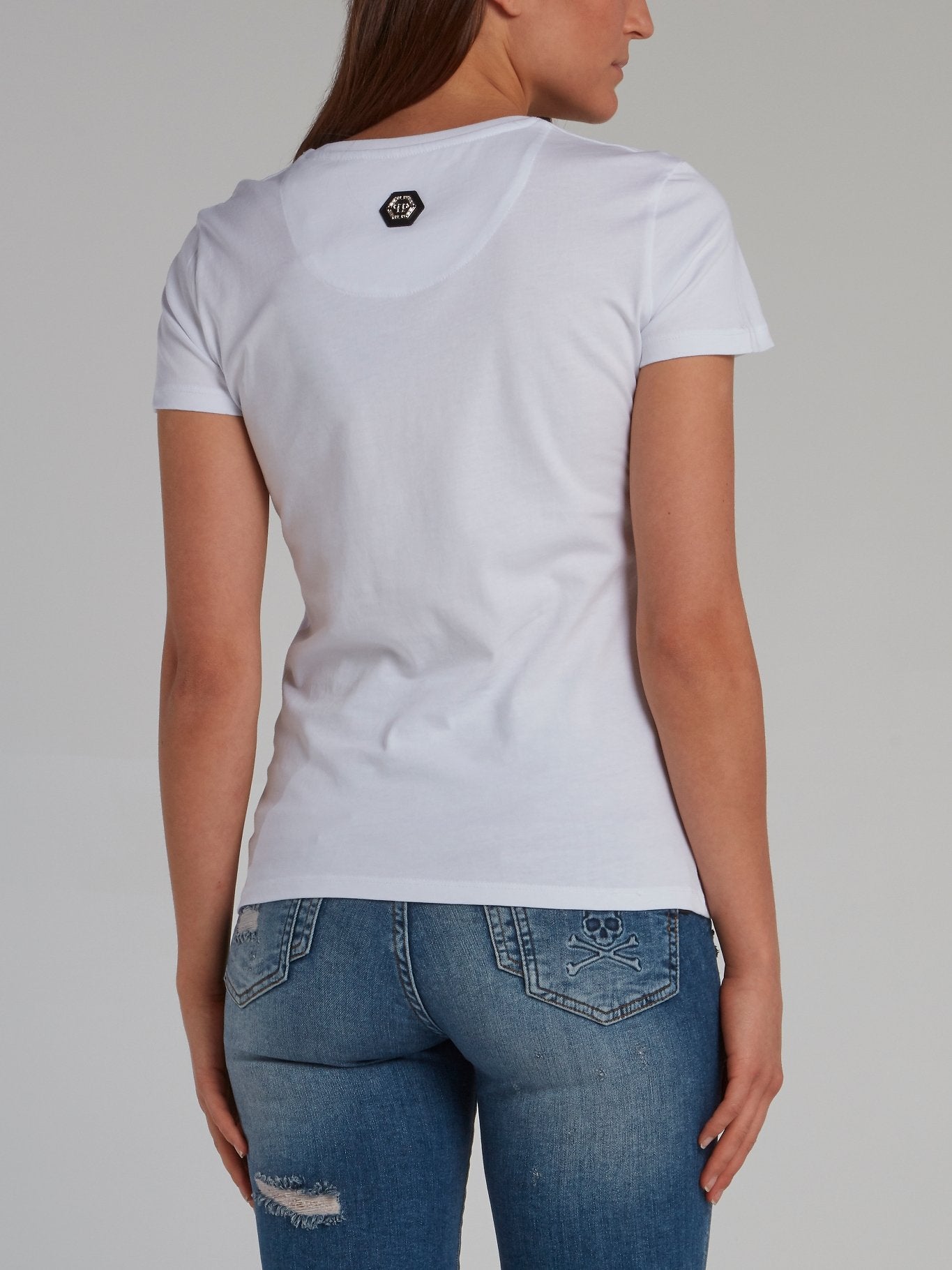 White Multi-Stud Monogram T-Shirt
