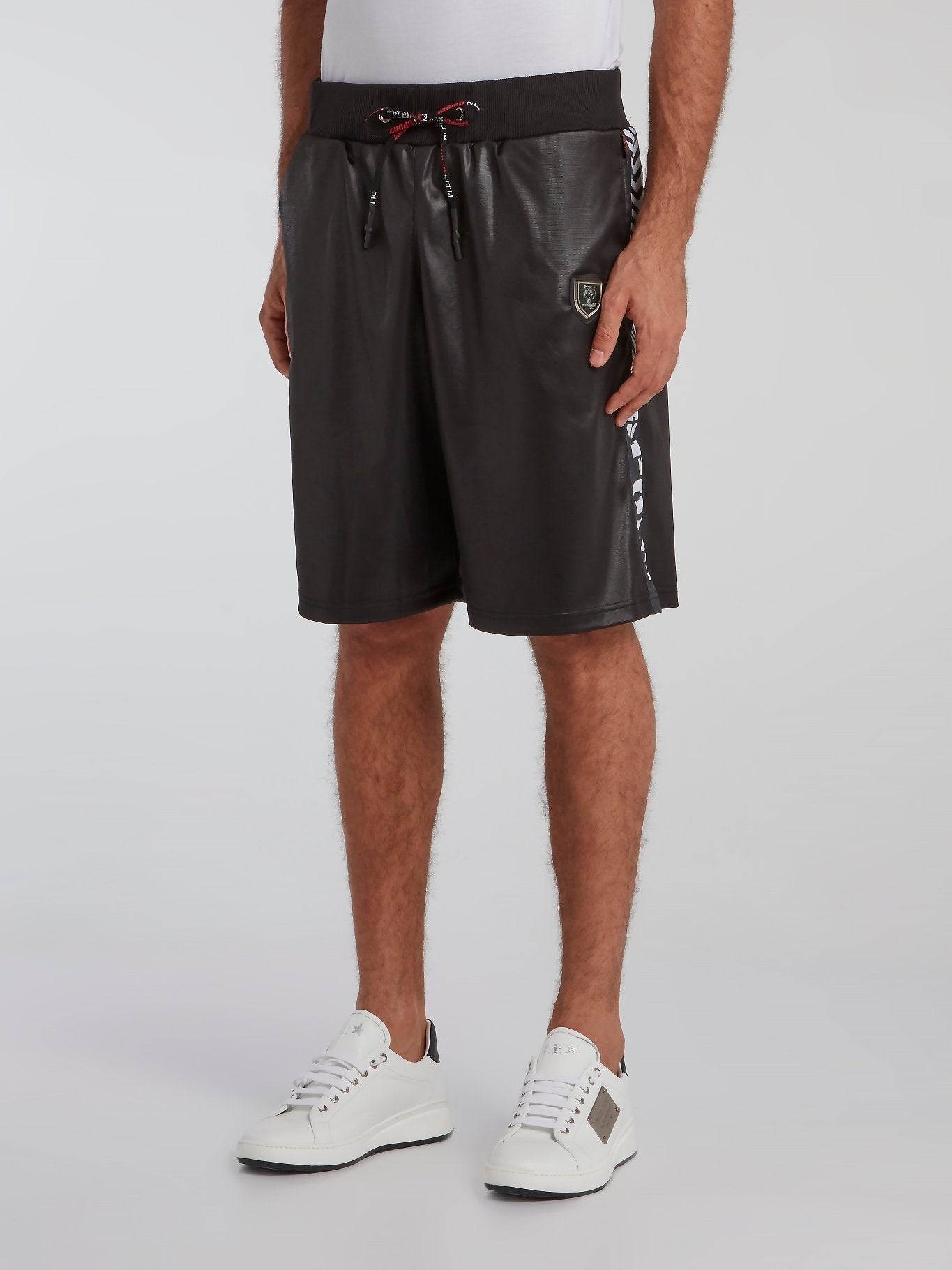 Black Contrast Active Shorts