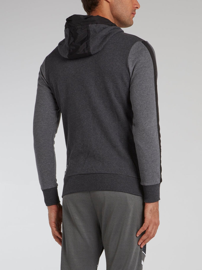 Grey Colour Block Sweatshirt
